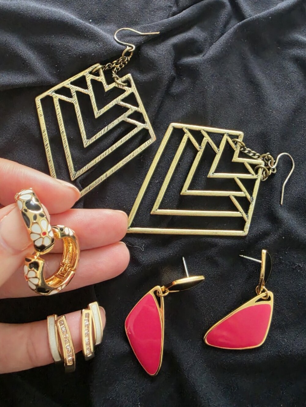 Set Of 4 Unique Earrings